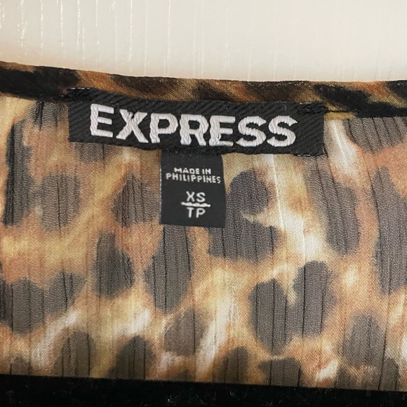 Express leopard animal print dress size XS - Picture 3 of 7